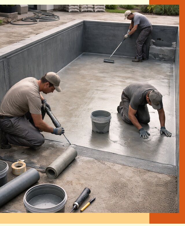 Профессиональная гидроизоляция бассейна в Москве от 6777 руб. за м2 | ТеплоМастерМск